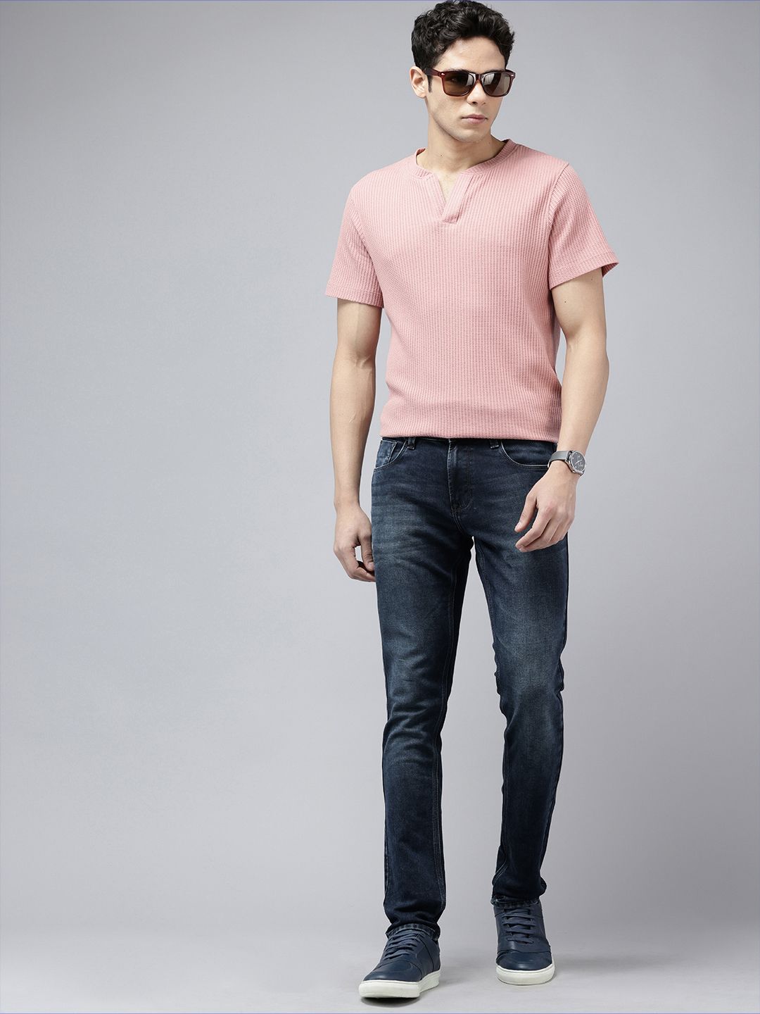 SPYKAR Men Skinny Slim Fit Low-Rise Light Fade Stretchable Jeans