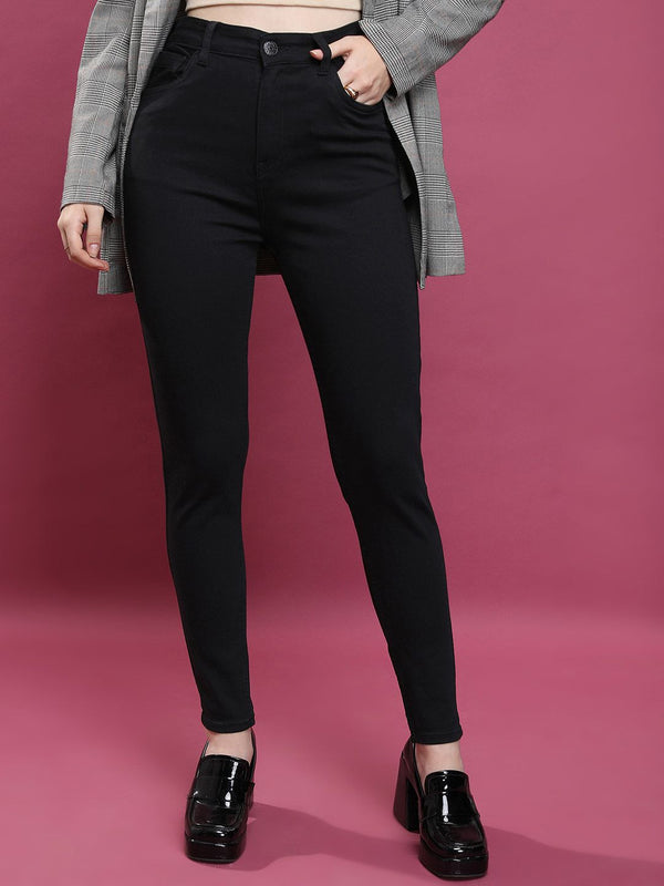 Basics By Tokyo Talkies Women Skinny Fit Clean Look Stretchable Jeans
