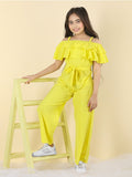 Cutiekins Girls Basic Jumpsuit With Ruffles