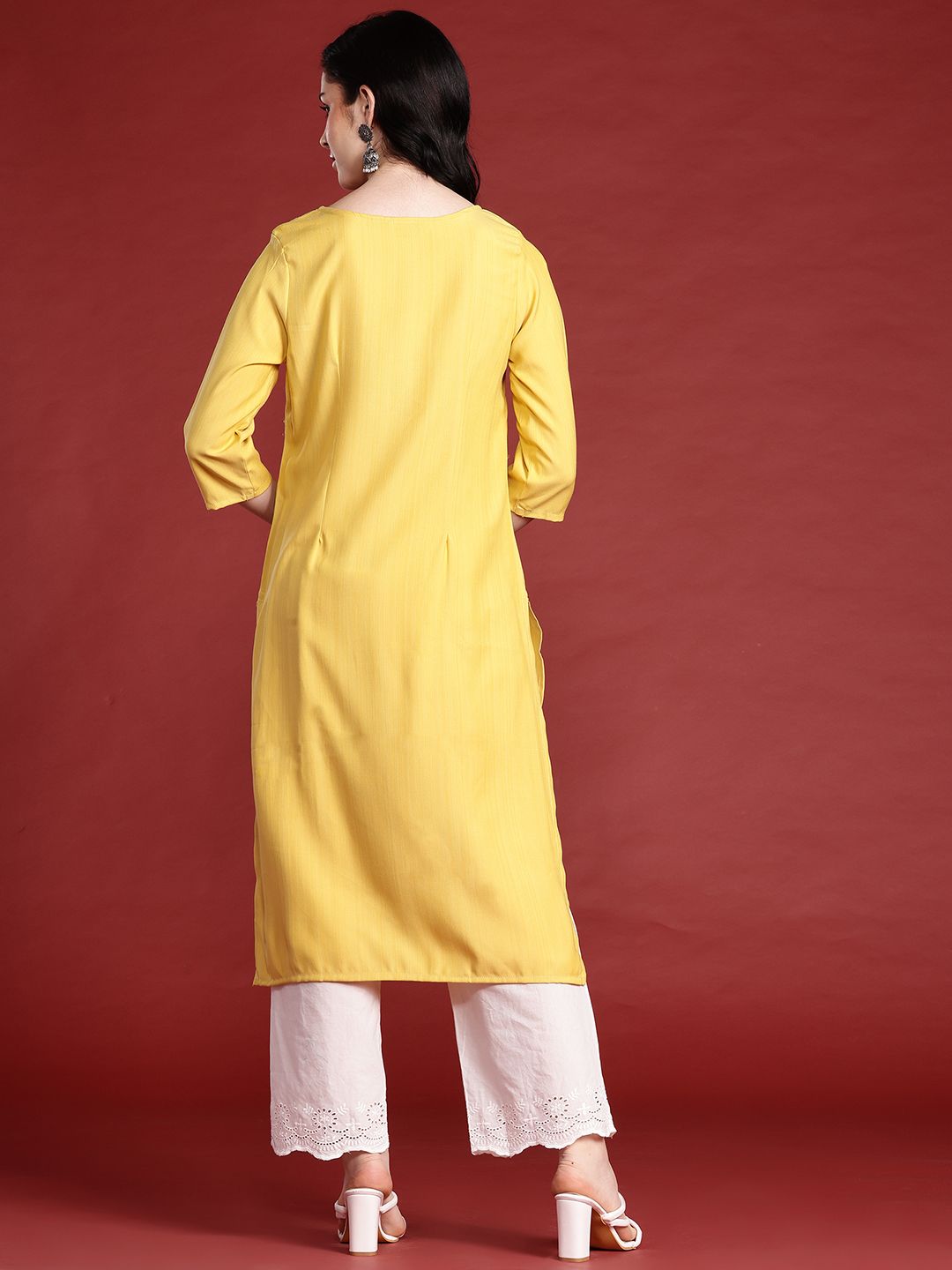Anouk Yoke Design Embroidered Kurta