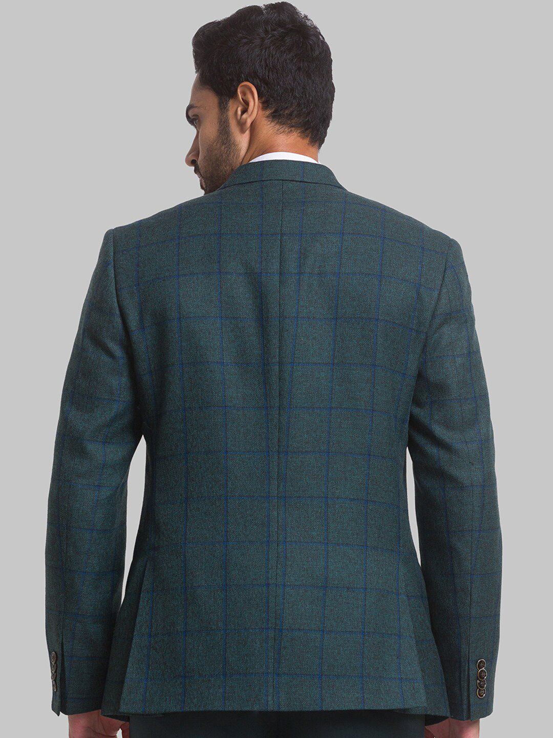 Park Avenue Men Checked Single Breasted Blazers
