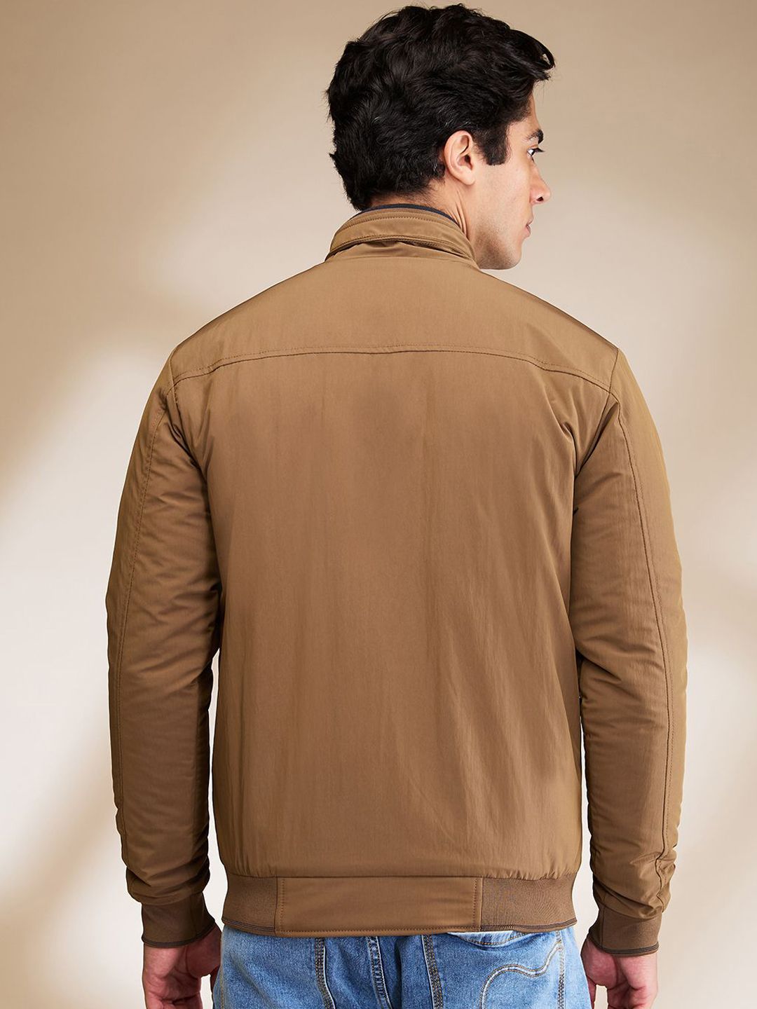 Being Human Men Bomber with Patchwork Jacket