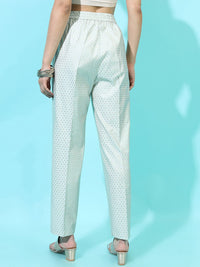 Vishudh Women Ethnic Motifs Printed Casual Regular Trousers