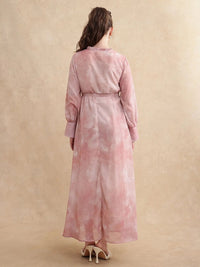 RAREISM Women LIKP PRIMARY PINK Print Fit & Flare Midi Cotton Dress
