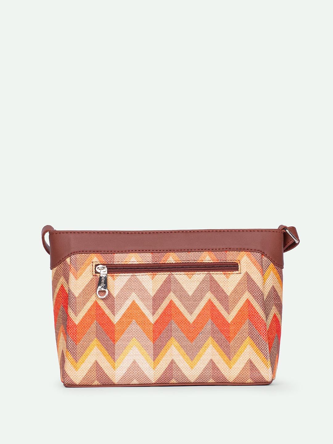 ZOUK Tidal Wave Harmony Chevron Printed Structured Sling Bag