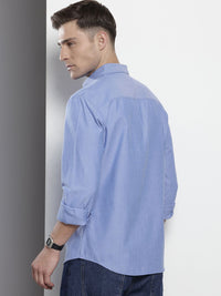 The Indian Garage Co Men Slim Fit Solid Oxford Shirt
