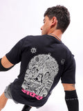 The Indian Garage Co Men Graphic Printed Round Neck Slim Fit T-shirt