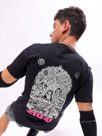 The Indian Garage Co Men Graphic Printed Round Neck Slim Fit T-shirt
