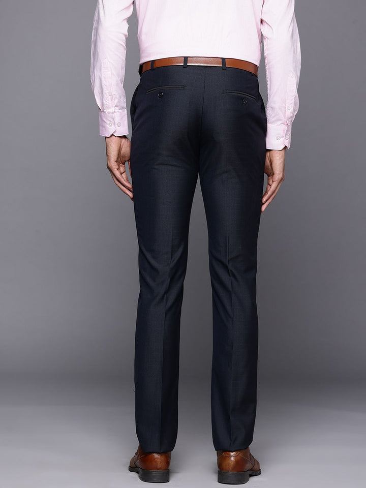 Raymond Men Checked Slim Fit Trousers
