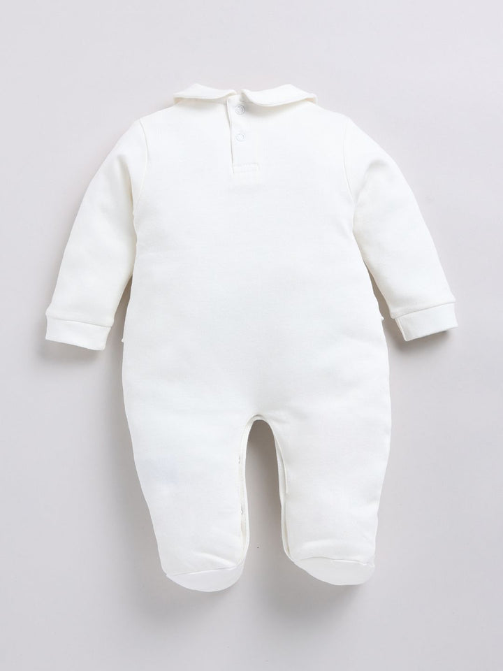 Moms Love Infant Girls Printed Sleepsuit