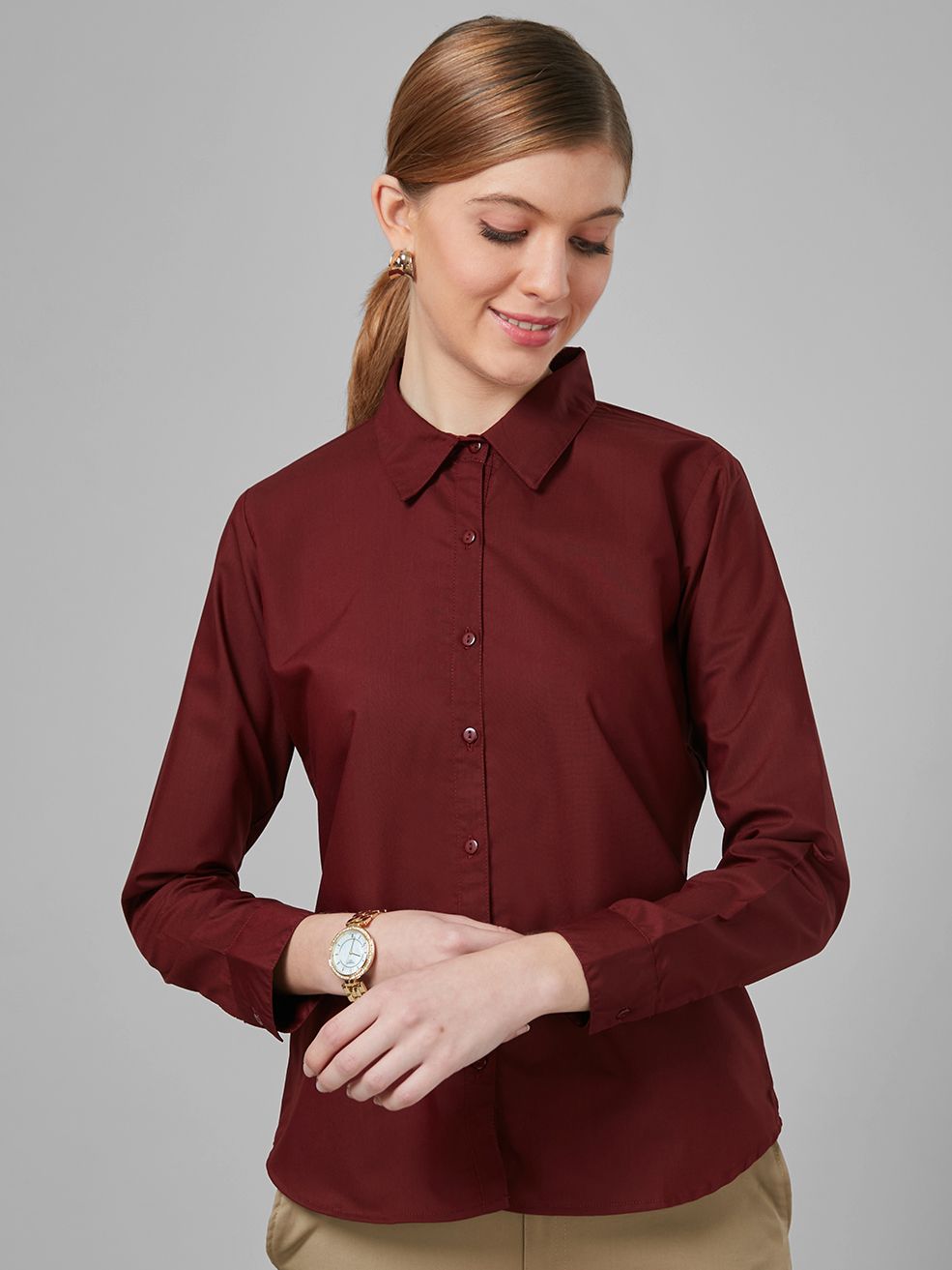 Style Quotient Women Smart Formal Shirt