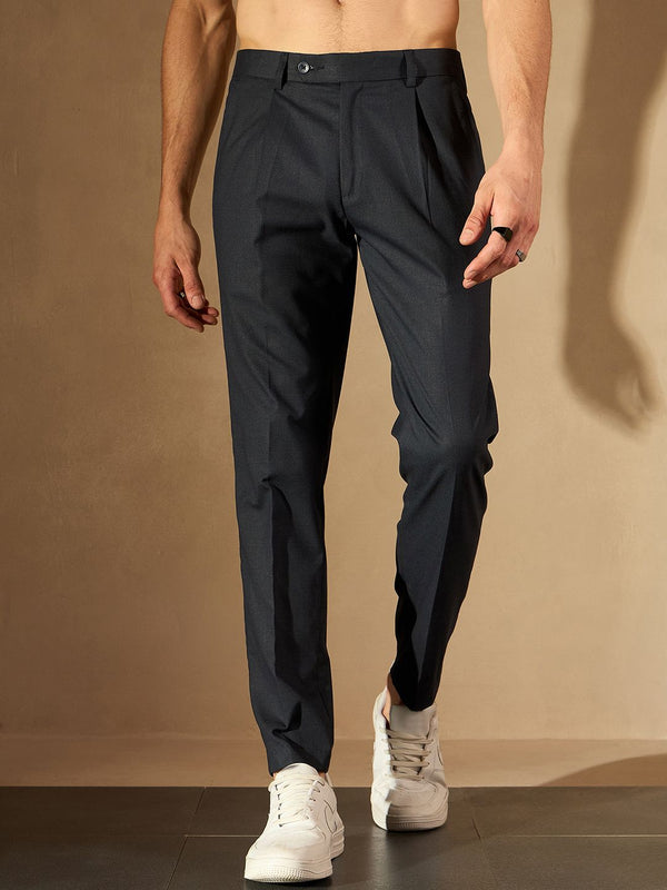 DENNISON Tapered Fit Pleated Trouser