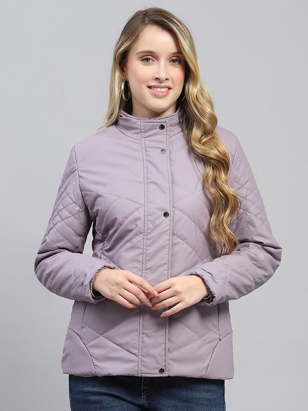 Monte Carlo Stand Collar Quilted Jacket