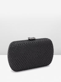 Lino Perros Women Embellished Box Clutch with Glittery Effect