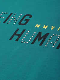 Being Human Men Typography Print With Embellishment T-shirt
