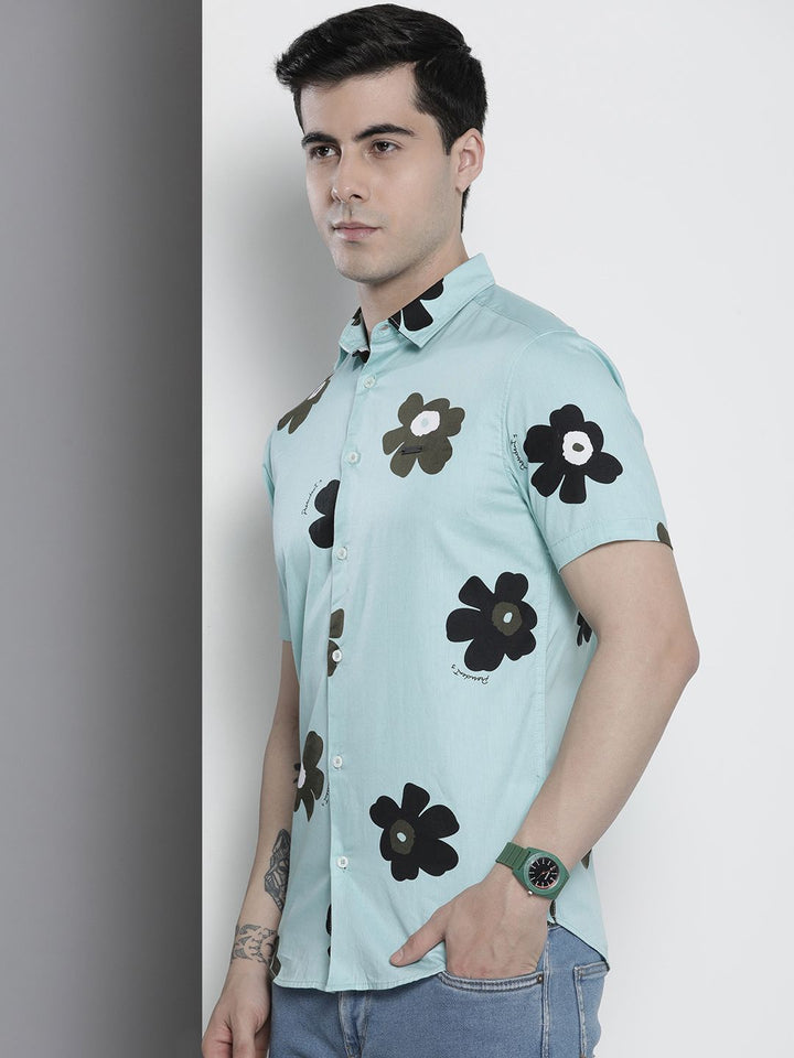 The Indian Garage Co Men Regular Fit Floral Printed Resortwear Shirt