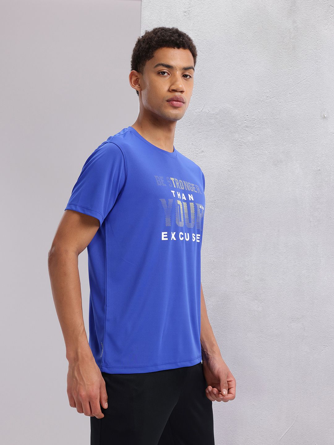 HRX by Hrithik Roshan Men Typography Printed Rapid-Dry Training T-shirt