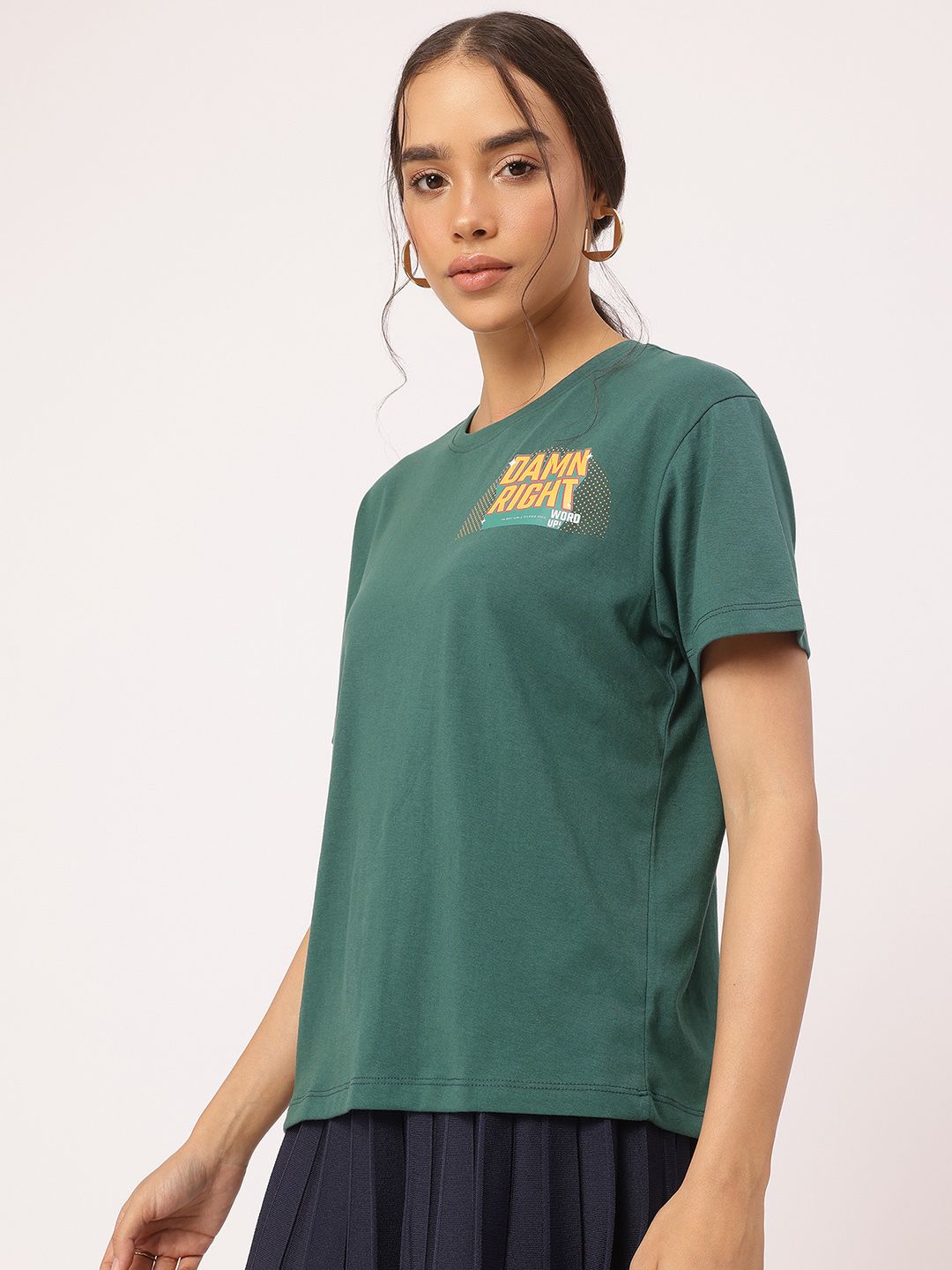 DressBerry Easy Edge Printed Relaxed T-Shirt