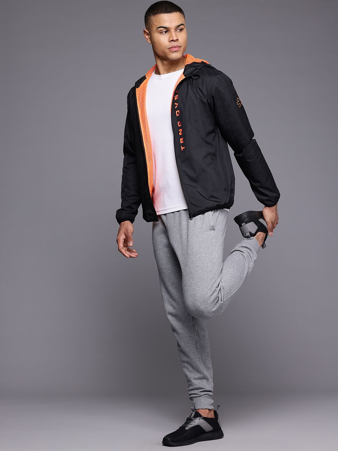 HRX by Hrithik Roshan Rapid-Dry Hooded Training Jacket