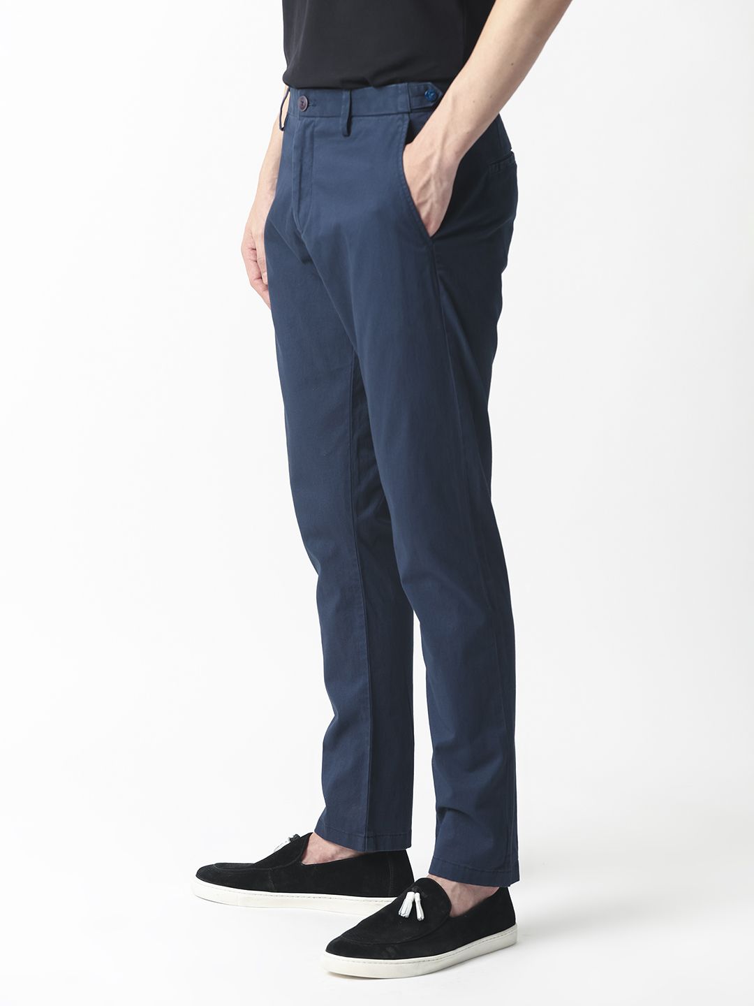 RARE RABBIT Men Trans Mid-Rise Slim Fit Trouser