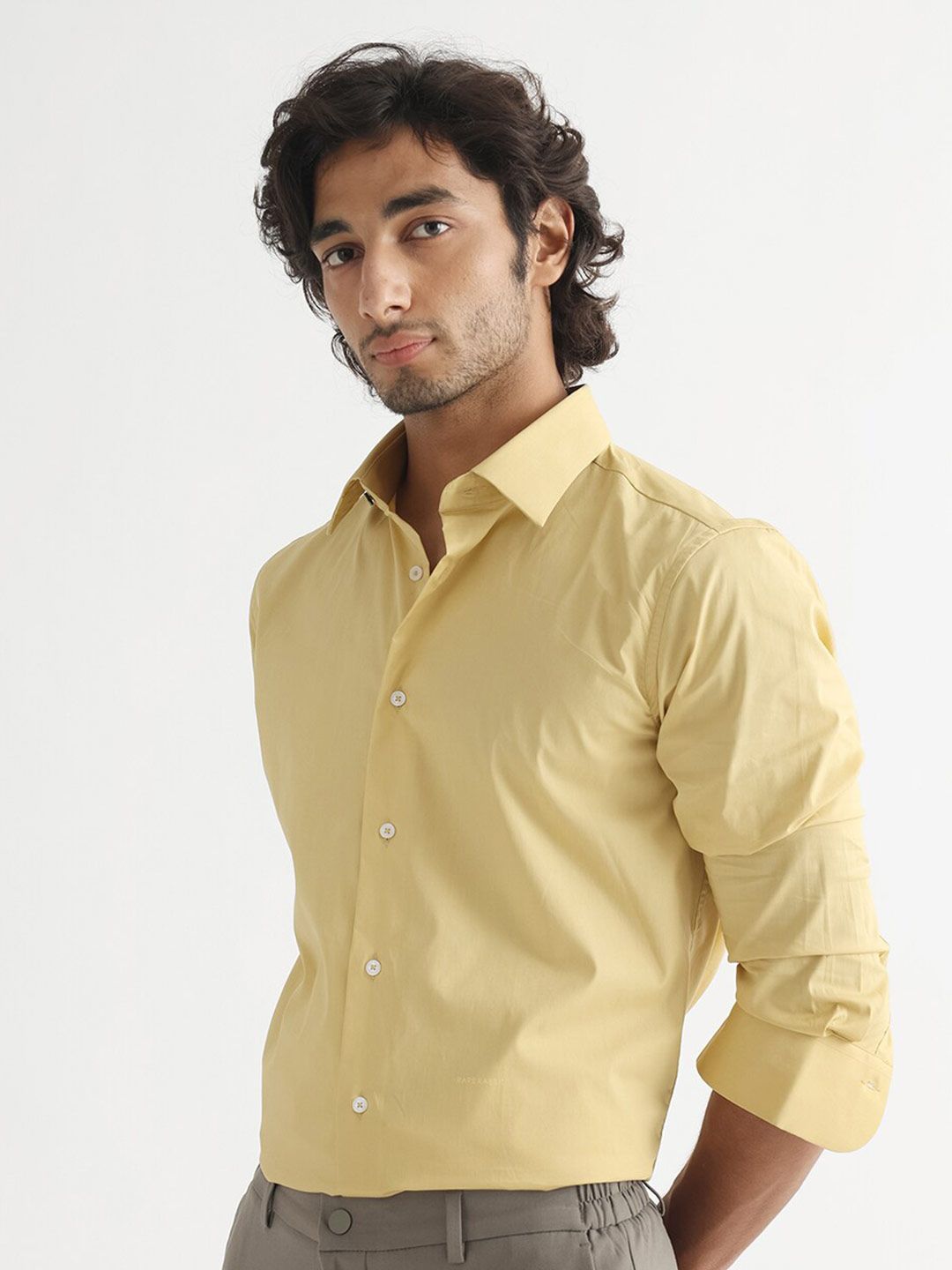 RARE RABBIT Men Neutons Slim Fit Cotton Shirt