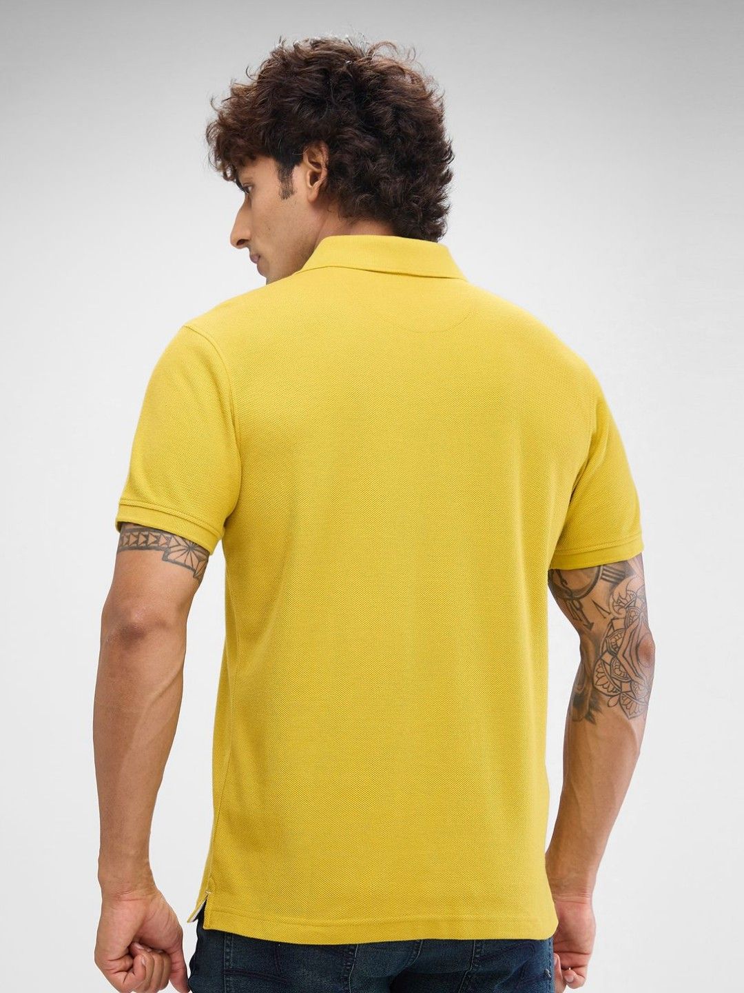 SPYKAR Men Polo Collar Solid Slim Fit T-Shirt