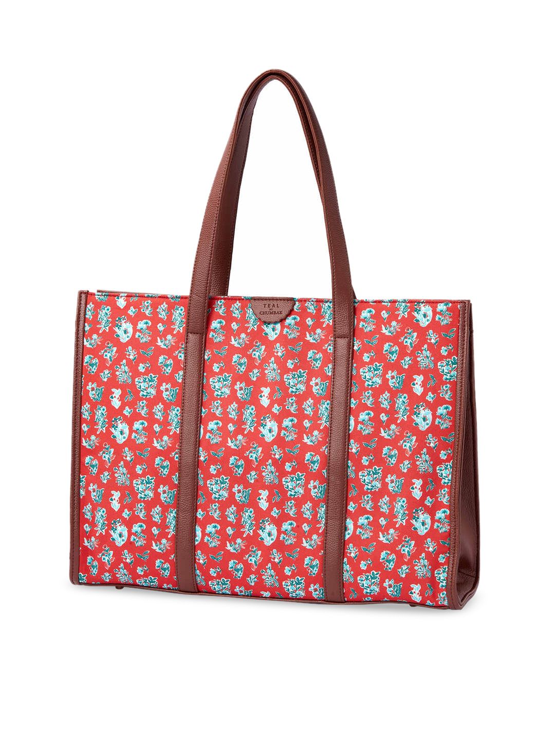 TEAL BY CHUMBAK Women Printed Tote Bag