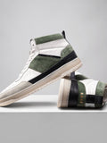 RARE RABBIT Men Horizon Colourblocked Leather Sneakers