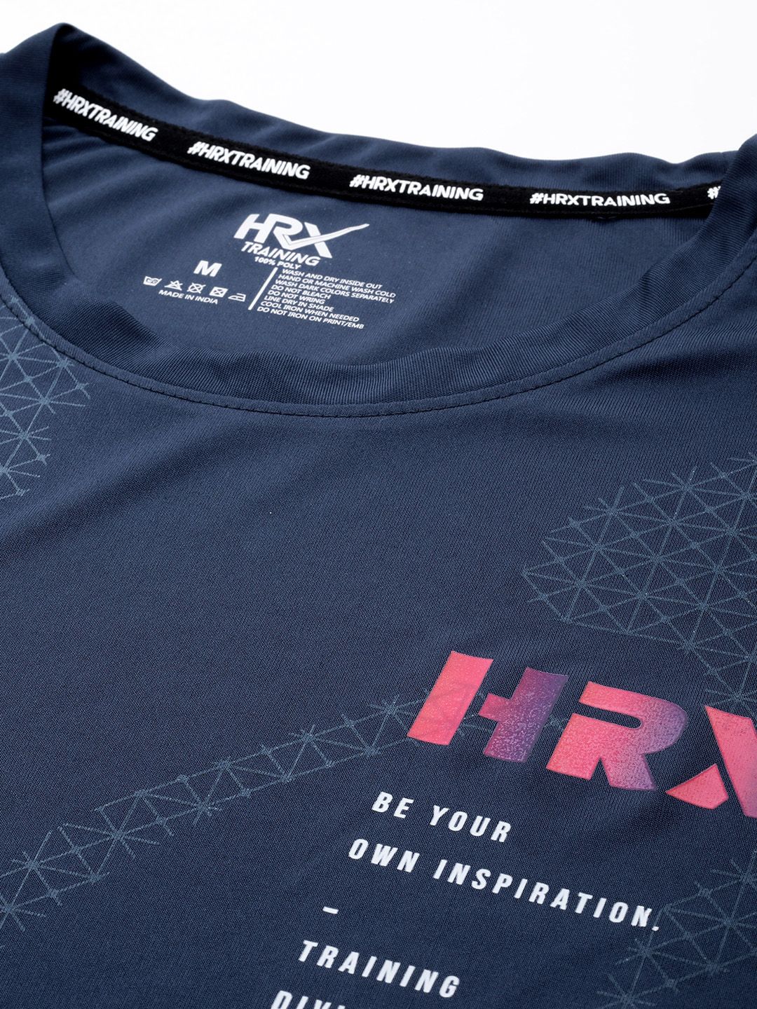 HRX by Hrithik Roshan Men Typography Printed Rapid-Dry Training T-shirt