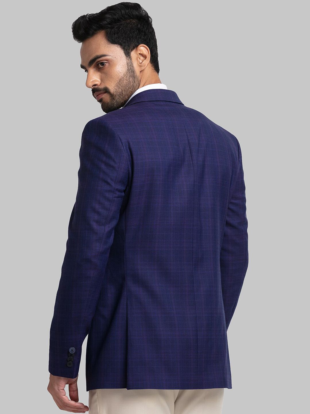 Raymond Men Checked Single Breasted Blazers