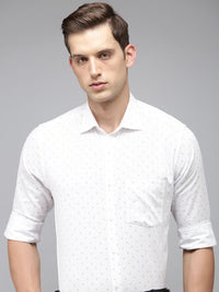 Park Avenue Men Pure Cotton Slim Fit Printed Formal Shirt