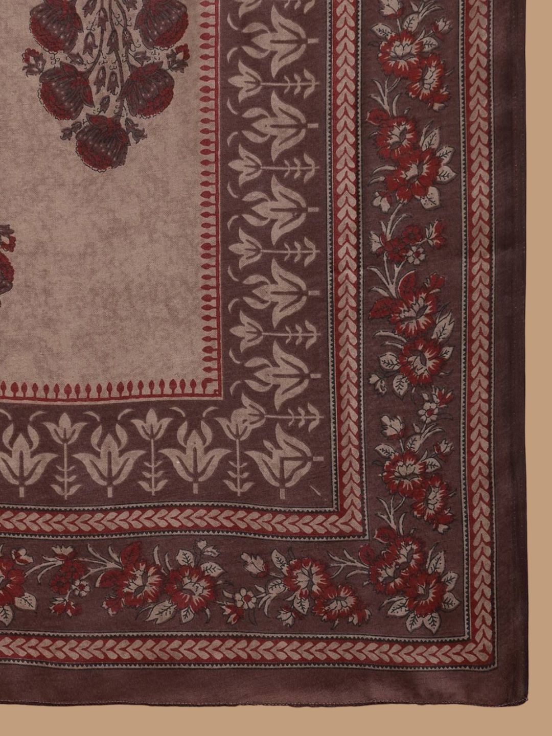 KALINI Floral Printed Straight Kurta with Trousers & Dupatta