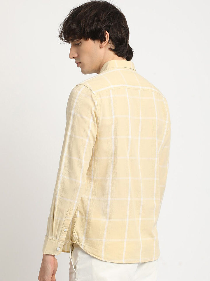 THE BEAR HOUSE Checked Slim Fit Casual Shit