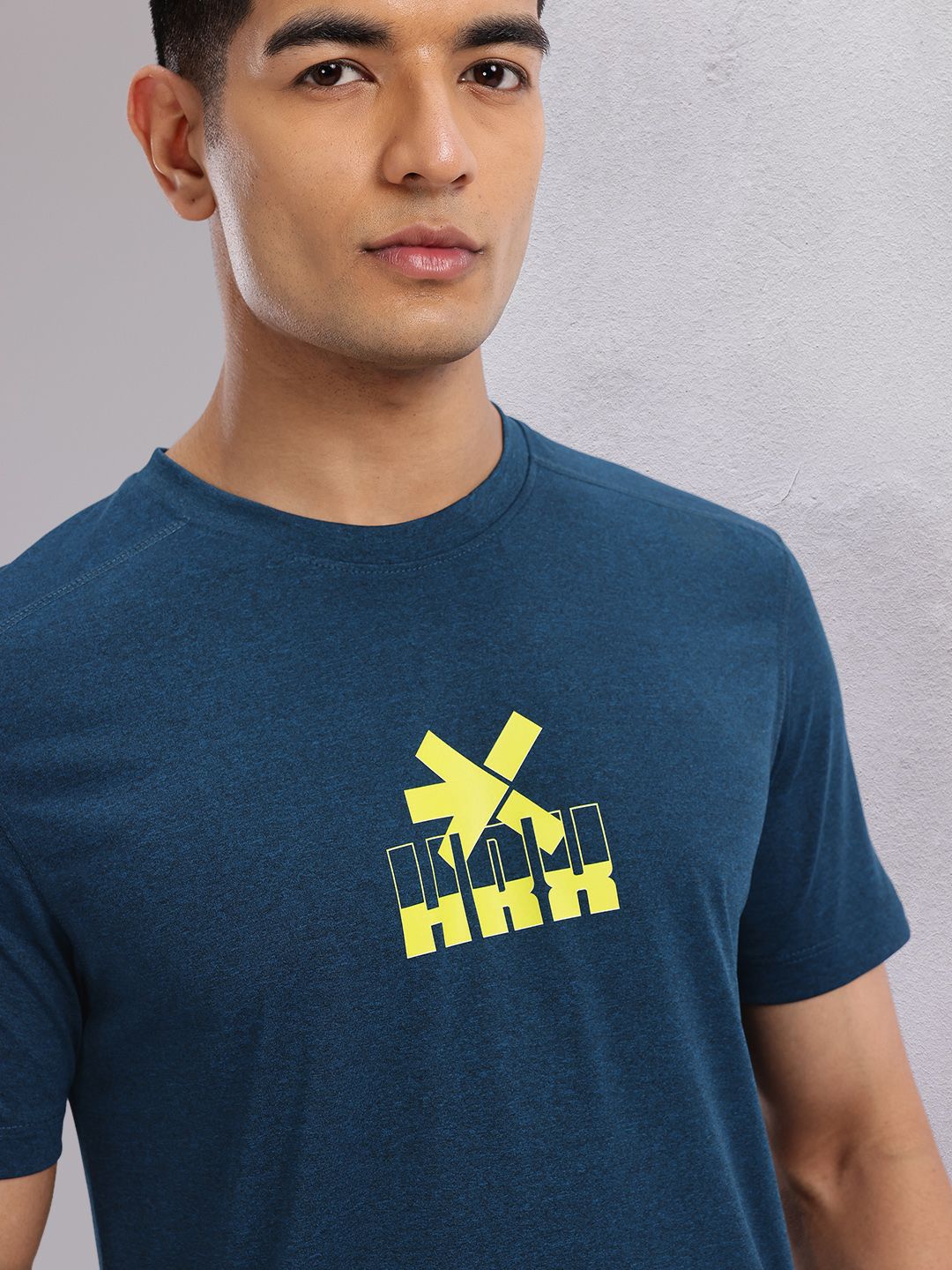 HRX by Hrithik Roshan Men Brand Logo Printed Rapid-Dry Training T-shirt
