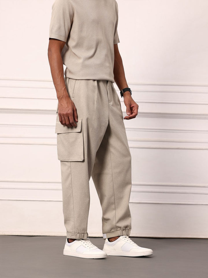 Mr Bowerbird Men Oversized Fit Pleated Cargos
