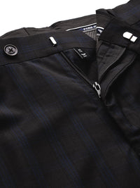 Park Avenue Notched Lapel Collar Checked 2 Piece Formal Suit