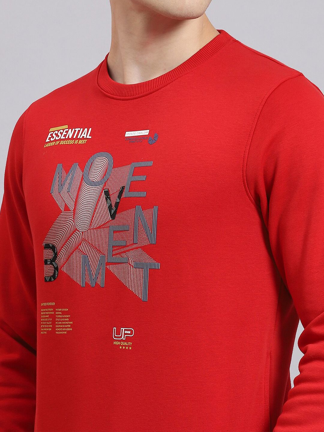 Monte Carlo Graphic Printed Round Neck Sweatshirt