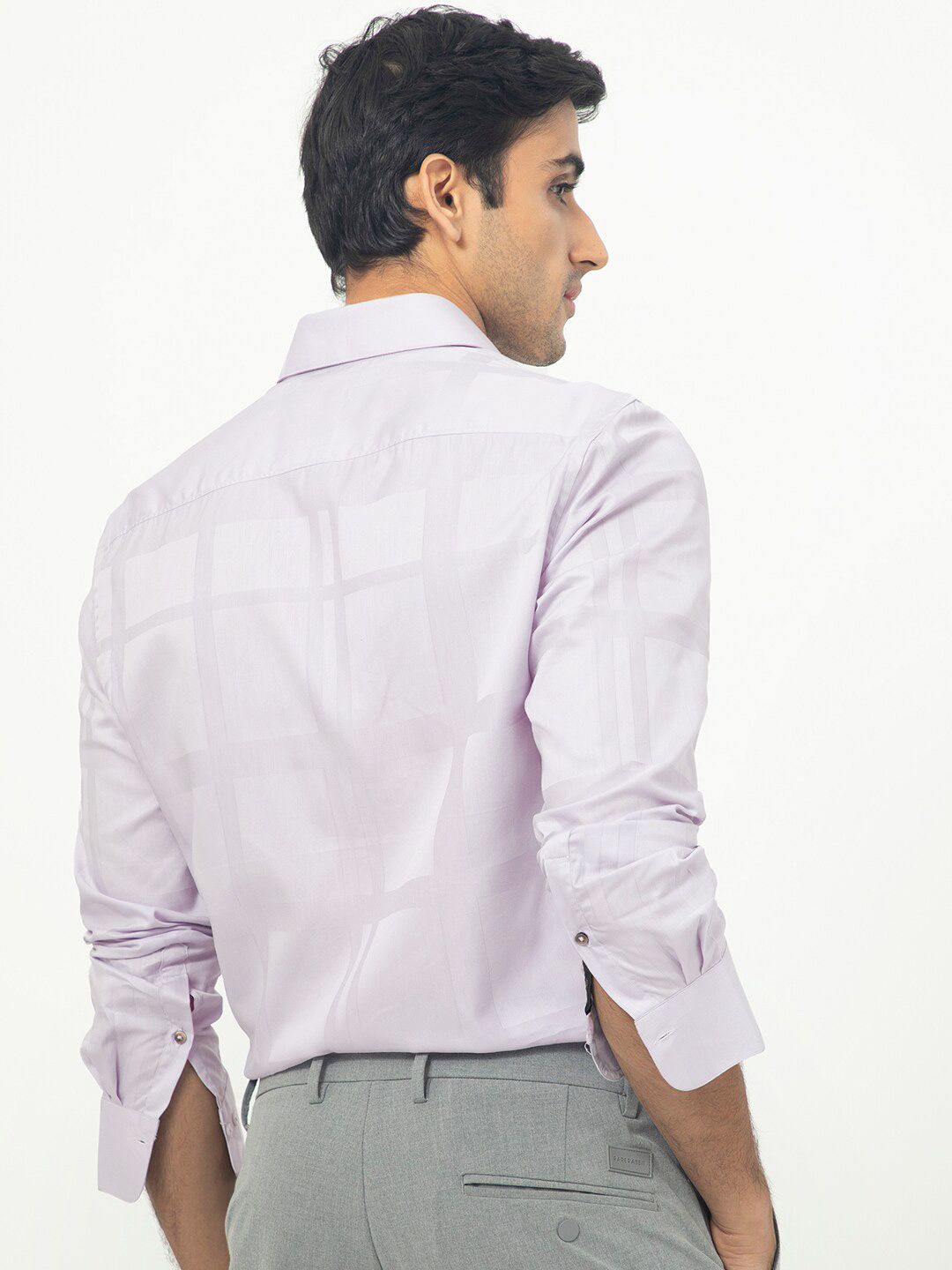 RARE RABBIT Men Boxlines Regular Fit Checked Cotton Shirt
