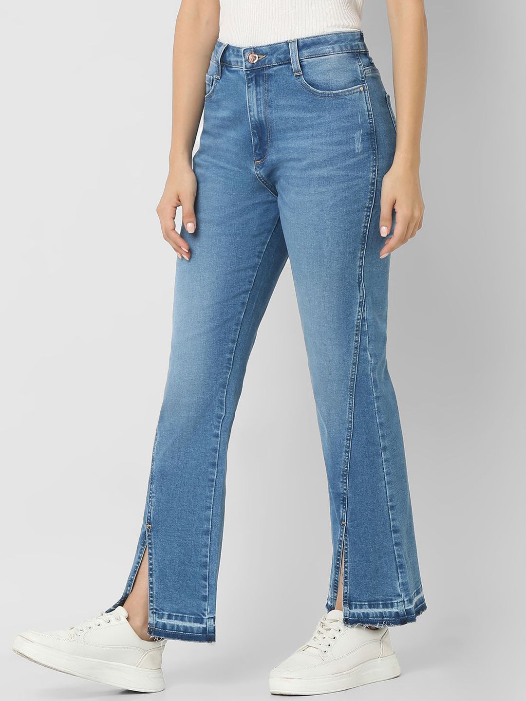 SPYKAR Women Bootcut High-Rise Light Fade Stretchable Jeans