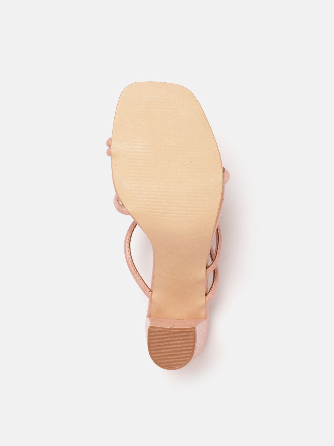 DressBerry Women Croc Textured Block Heels