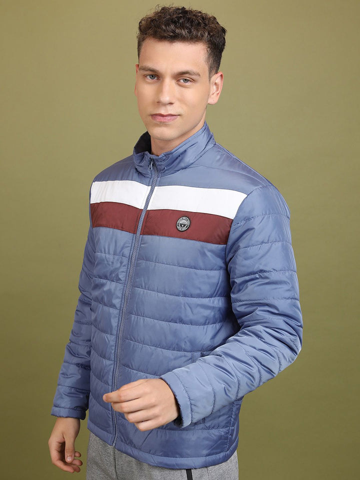 HIGHLANDER Colourblocked High Neck Puffer Jacket