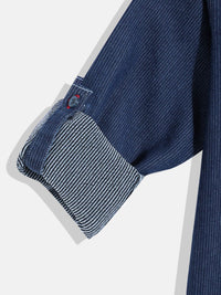 Monte Carlo Boys Printed Textured Smart Fit Shirt