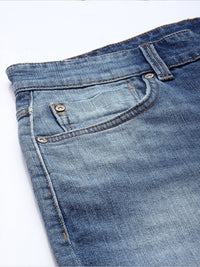 SPYKAR Men Skinny Slim Fit Low-Rise Heavy Fade Stretchable Jeans