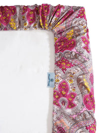 Moda Rapido X KLOTTHE Motif Etnik Merah & Merah Jambu 300 TC Cadar Bujang dengan 1 Sarung Bantal