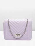 Lino Perros Textured Structured Sling Bag with Quilted Detail