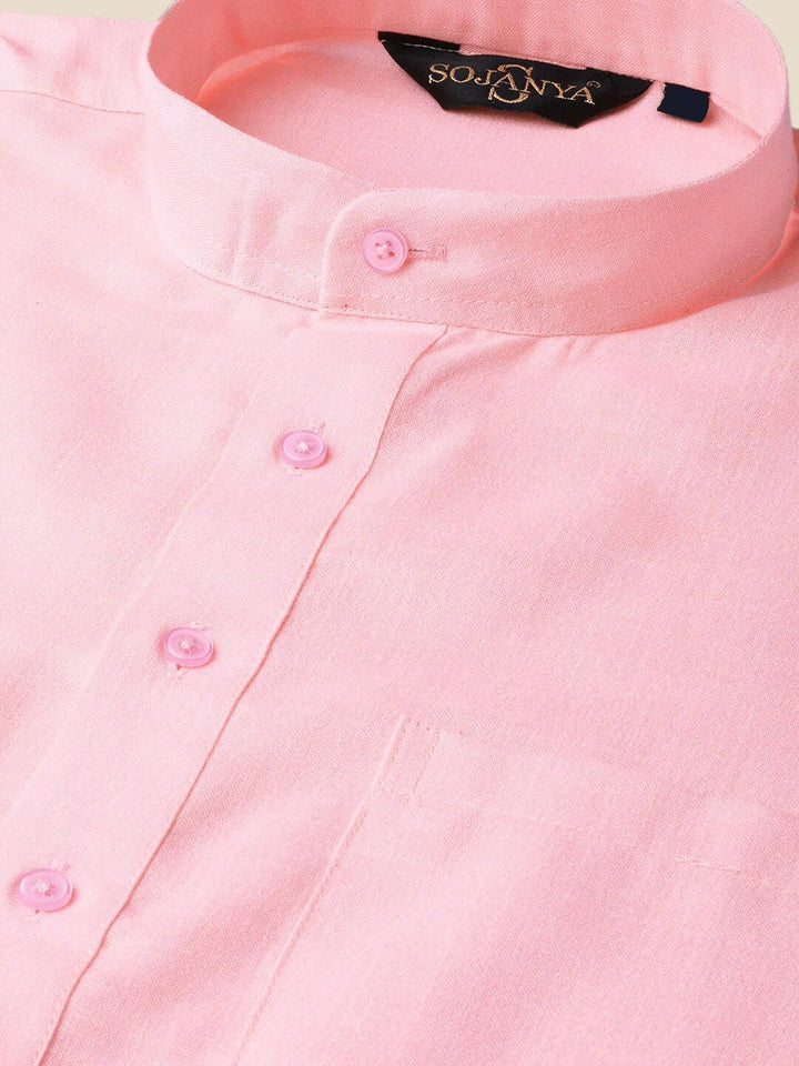SOJANYA Mandarin Collar Straight Kurta