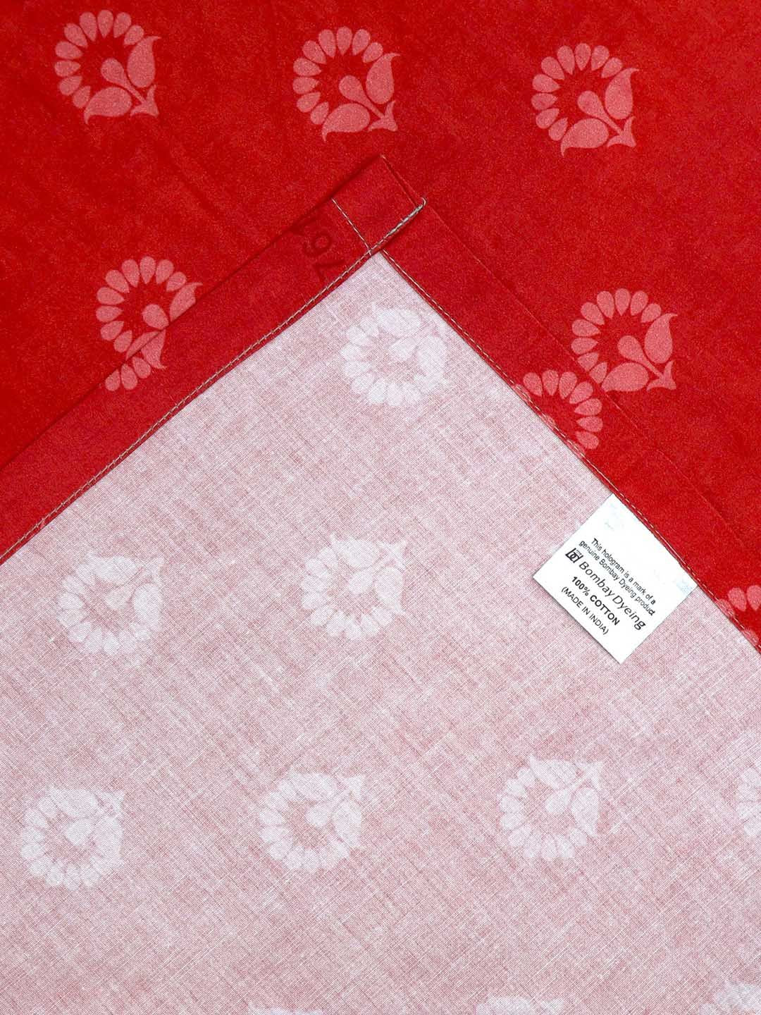 BOMBAY DYEING Celebrating India Green Printed Cotton 300 TC King Bedsheet Set 2.74 x 2.74m