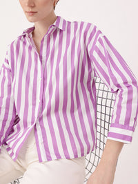 DressBerry Smart Korean Striped Shirt