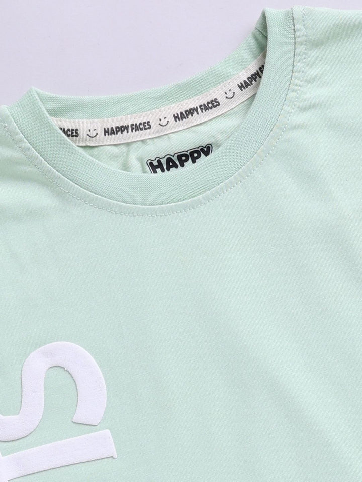 Happy Faces Boys Peanuts Printed Pure Cotton T-shirt