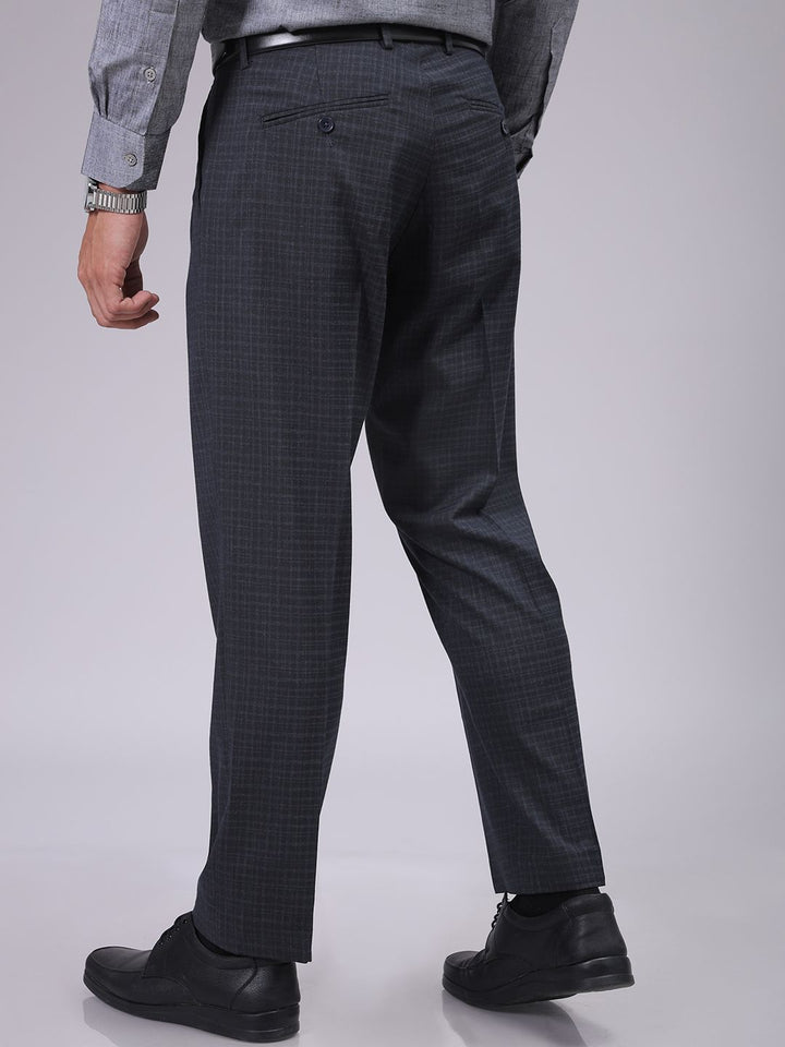 The Indian Garage Co. X Luxe Men Checked Formal Trousers